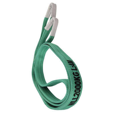 comprar Sling de poliéster de tela tejida 2T Sling de poliéster de elevación con dos ojos online manufacture