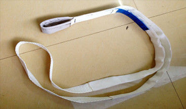 comprar Eslinga de cincha sin fin de un ojo 350 kg Cincha blanca Factor de seguridad 7 a 1 online manufacture