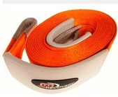 Nylon Heavy Duty Tow Straps MBS 9000 KG 75mm Orange Color With Eyes