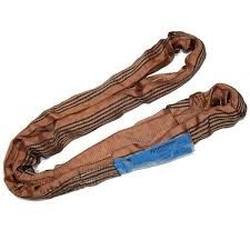 comprar Marrón 6 toneladas de poliéster Sling redondo sin fin para barras de acero grandes Eco amigable online manufacture