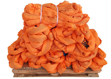 comprar Color tejido plano material de la naranja del modelo del poliéster redondo sin fin resistente de la honda online manufacture