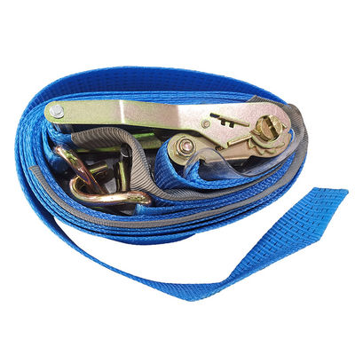 comprar Cintas de poliéster azul de alta resistencia con ganchos doble J Fabricación en línea