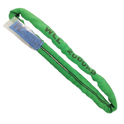 comprar Elevación verde todas las hileras de poliéster, correas de elevación de 2 toneladas superficie de rodamiento ancha online manufacture