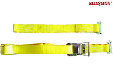 comprar 3335 libras del poliéster de correas del trinquete, CE amarillo de las correas del remolque del coche aprobado online manufacture