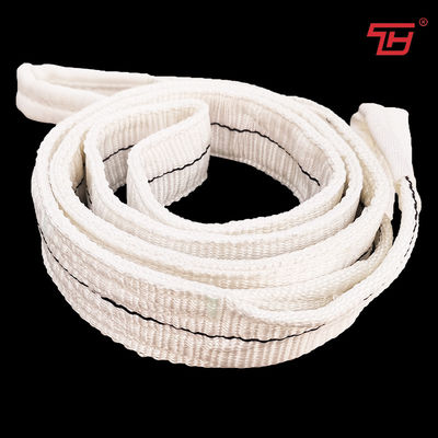 comprar Doble Ply 1T Color Blanco Poliéster Flat Webbing Sling para la fábrica de acero inoxidable online manufacture