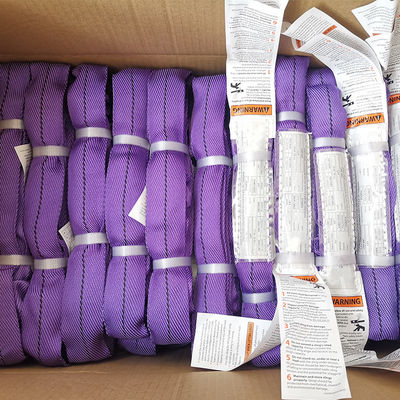 comprar Eslinga de elevación de poliéster morado con tejido sarga, resistente al desgarro, vertical, 3000 LBS online manufacture