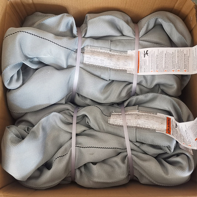 comprar ASME B30.9 Grey Polyester Lifting Sling Round 32000 libras verticales resistentes online manufacture