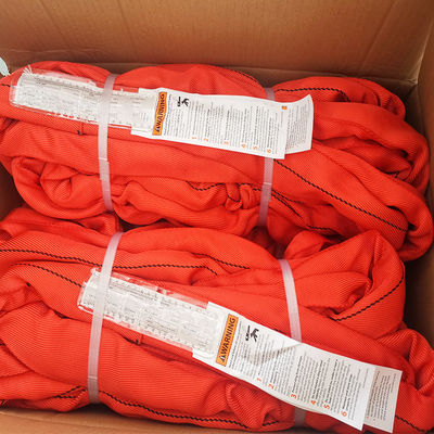 comprar Eslinga redonda sin fin de poliéster de alta resistencia OEM, roja, vertical, 7 toneladas online manufacture