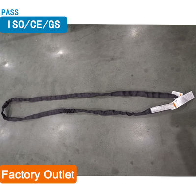 comprar Eslinga redonda de poliéster con tejido de sarga para chaqueta, negra, de alta resistencia, vertical, 2 toneladas online manufacture